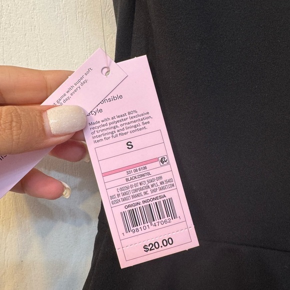 Women's Wild Fable Athletic Dress Black - Picture 3 of 4